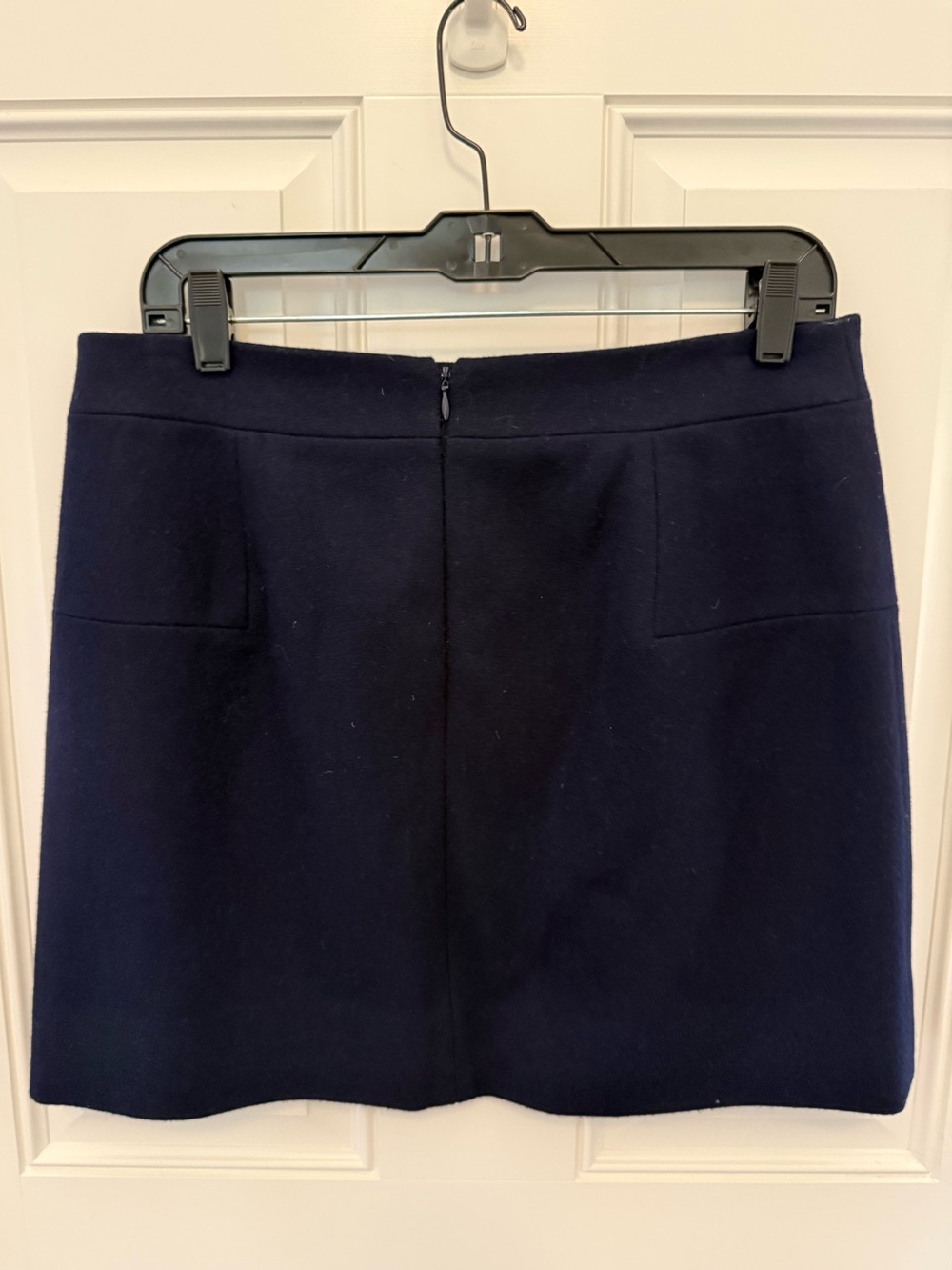 J. Crew Navy Mini Skirt with Front Seam Pockets